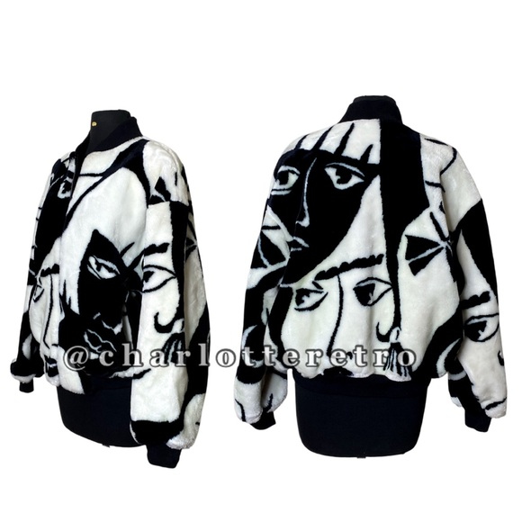 vtg Donnybrook Faces Fur Bomber Jacket - Picture 4 of 13